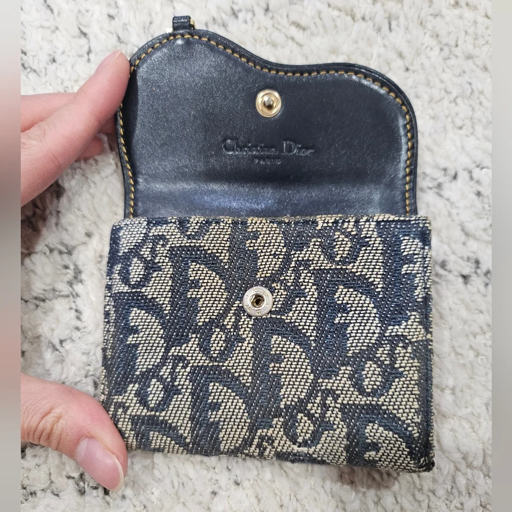 Christian Dior Oblique Saddle Accordian Style Wallet